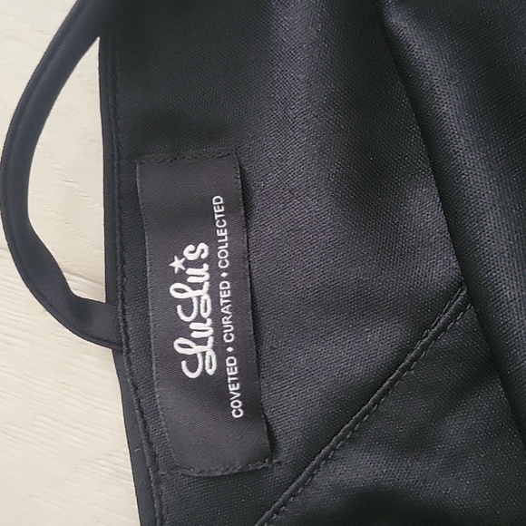 EUC Lulus Strappy Together Black Dress - Picture 6 of 6